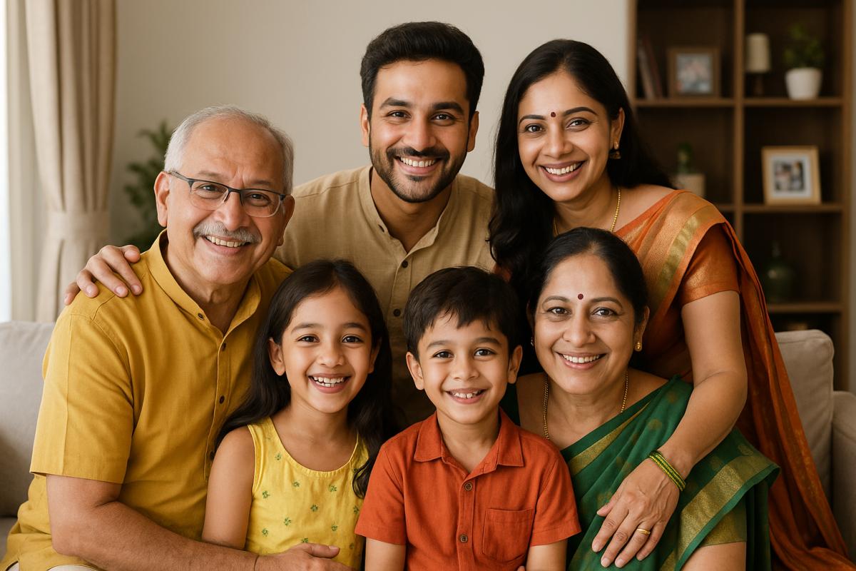 A happy family representing the families we help with financial planning